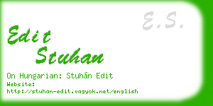 edit stuhan business card